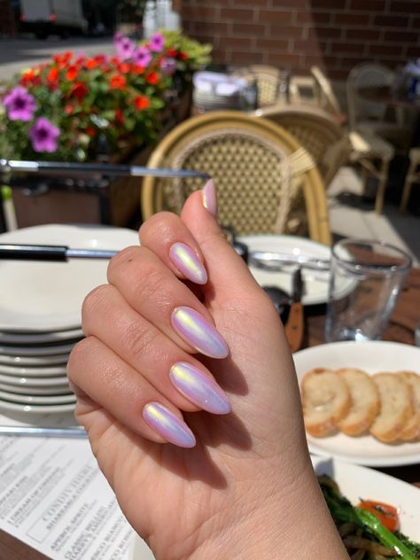 Trendy Long Nails, Purple And Silver Nails, Makeup Nails Designs, Diva Nails, Long Nail Designs, Chrome Powder, Classy Acrylic Nails, Short Nail, Nails 2023