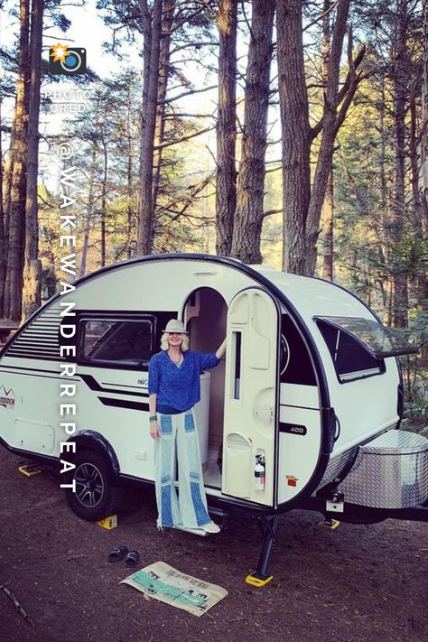 You and your TAB 400 Teardrop Camper will be turning heads when you roll up to your campsite. #RV Tab Camper, Tab Trailer, Teardrop Campers, Silver Cushions, Small Campers, Trailer Camper, Teardrop Camper, Hot Water System, Teardrop Trailer