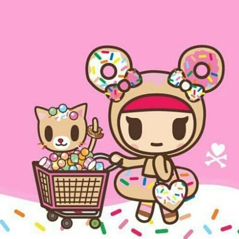 Donutella Tokidoki Wallpaper, Tokidoki Icon, Toki Doki, Tokidoki Wallpaper, Wallpaper Rosa, All Out Anime, Tokidoki Characters, Superflat, Kawaii Christmas