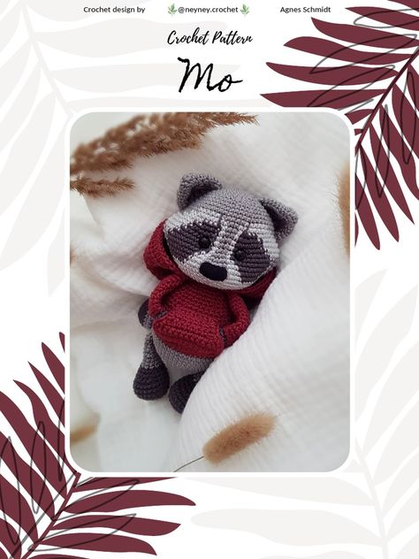 Scribd is the world's largest social reading and publishing site. Crochet Racoon, Slip Stitch Crochet, Pola Amigurumi, Stitch Marker, Single Crochet Stitch, Crochet Toys Patterns, Crochet Patterns Amigurumi, Crochet Animals, Stuffed Toys Patterns