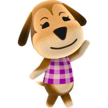 Maddie | Animal Crossing Wiki | Fandom Classic Couch, Animal Crossing Amiibo Cards, Animal Crossing Wiki, Happy Home Designer, Animal Crossing Characters, Animal Crossing Villagers, Animal Crossing Pocket Camp, Japanese Poster, Brown Dog