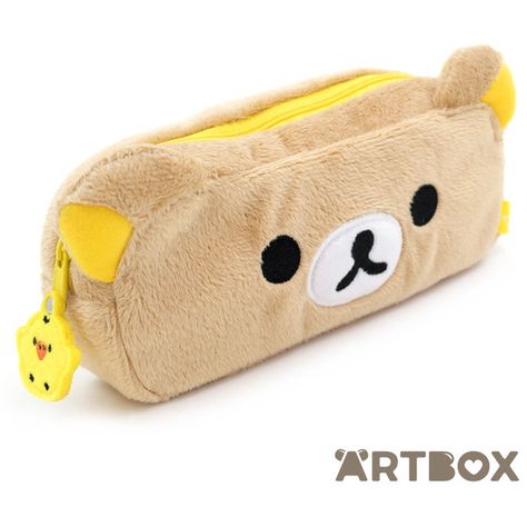 Buy San-X Rilakkuma Face Plush Zipped Pencil Case at ARTBOX (42 BRL) ❤ liked on Polyvore featuring home, home decor, office accessories, plush pencil pouch, zip pencil pouch, zipper pencil pouch, zipper pencil case and zip pencil case Crochet Backpack For Kids, Brown Pencil Case, Rilakkuma Bear, Crochet Applique Patterns Free, Stationery Kawaii, Zipper Pencil Case, Cute Pencil Case, Kawaii School Supplies, Cool School Supplies