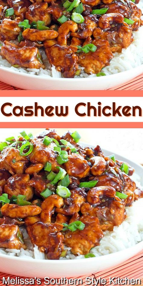 Make this better-than-take-out Cashew Chicken at home #cashewchicken #chickenrecipes #chickenbreastrecipes #cashews #Asianinspired #dinnerideas #dinner #chicken #asianchicken Easy Cashew Chicken, Slow Cooker Cashew Chicken, Cashew Chicken Recipe, Mapo Tofu, Cashew Chicken, Easy Chinese Recipes, Dinner Chicken, Chicken And Rice, Chinese Dishes