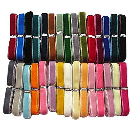 PRICES MAY VARY. Size:3/8" (10mm approx) Color:Mix,30 colors contain all main colors,meet your different theme DIY. Quantity:30yards,you will get 1 yard per color,total 30 colors. Material:Velvet ribbon,it is very good quality,and warm,and great choice for hair bow,hat,sweater decoration in winter,fall Brand:Chenkou Craft These ribbons are very popular in gift packing,bow and flower making Pinecone Crafts, Headband Diy, Headband Tutorial, Pine Cone Crafts, Work Activities, Diy Headband, Fabric Ribbon, Velvet Ribbon, Sewing Stores