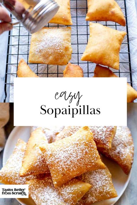 Homemade Sopapillas Easy, Fluffy Sopapilla Recipe, Soppapia Recipe, Sopapias Recipe, Joanna Gaines Sopapilla Recipe, Soapapilla Recipe Easy, Sourdough Sopapilla Recipe, New Mexico Sopapilla Recipe, Sopapilla Recipe Easy