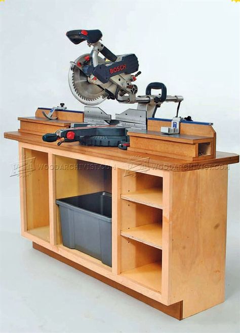 Miter Saw Stand Plans, Miter Saw Station, Woodsmith Plans, Saw Station, Mitre Saw Station, Sliding Compound Miter Saw, Best Woodworking Tools, Workbench Plans, Modular Walls