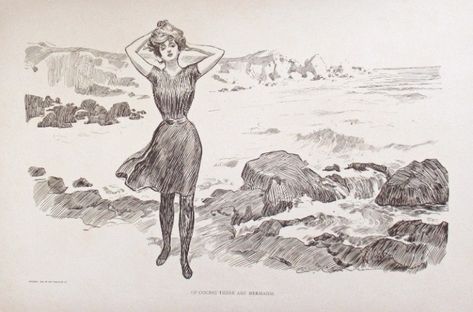 Charles Dana Gibson, Dana Gibson, Girl Beach, Gibson Girl, Beauty Icons, Minsk, Ink Pen Drawings, Ink Drawing, Of Course