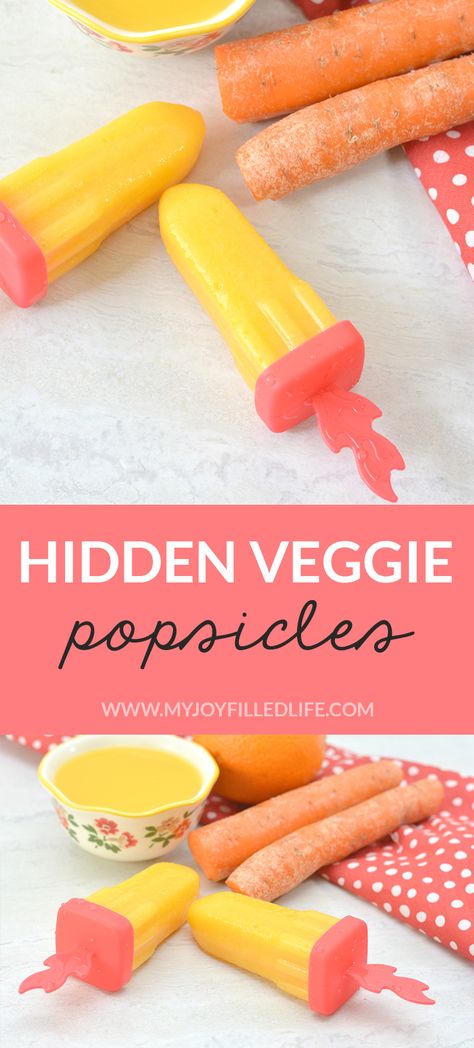 This popsicle recipe is the perfect summer treat for picky eaters! Your kids will love cooling down with these hidden veggie popsicles this summer! #popsicles #frozentreat #hiddenveggies #veggiepopsicles #homemadepopsicles Popsicle Recipes For Toddlers, Hidden Veggies For Kids Picky Eaters, Kid Meals For Picky Eaters, Children Recipes, Summer Popsicles, Picky Eaters Kids, Healthy Veggie, Homemade Popsicles, Hidden Veggies