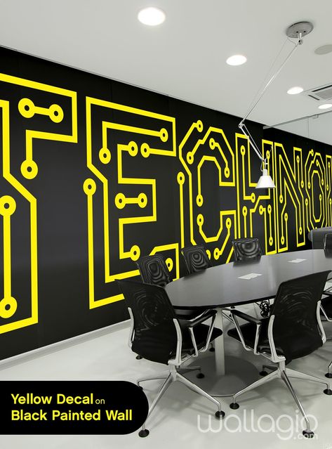 Technology Wall Decal Vinyl  Circuit board Sticker Science Education School Art Design Classroom Interior PCB Computer IT Decor by Wallagio Transform your space with this amazing graphic of a the word Technology written in circuit board PCB design style font! Drastically make over any studio, living room, office, lobby or any other space in your home, office, store or gathering place with something that that is certain to make a strong statement. Say it loud! Say it proud! Do it with style! PLEA