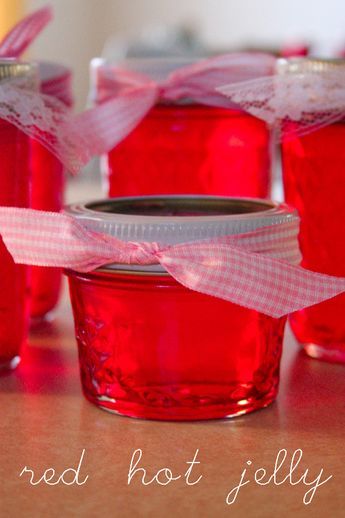 Red Hot Jelly Recipe, Cinnamon Jam Recipe, Red Hot Candy Apple Jelly, Cinnamon Red Hots Recipes, Red Hot Cinnamon Candy Jelly, Cinnamon Jelly Recipe, Cinnamon Apple Jelly, Cinnamon Candies, Red Hots Candy