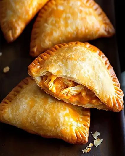 Spicy Buffalo Chicken Pockets Recipe - optimal recipes Buffalo Chicken Hand Pies, Buffalo Chicken Pockets, Buffalo Chicken Hot Pocket, Chicken Hand Pie, Buffalo Chicken Calzone, Optimal Recipes, Chicken Hand Pies, Chicken Calzone, Pockets Recipe