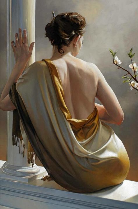 Woman back view art Iman Maleki, Tom Lovell, Figurative Kunst, Beautiful Oil Paintings, Painted Ladies, Female Art Painting, Fotografi Alam Semula Jadi, Classic Paintings, Old Paintings