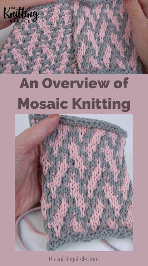 Mosaic Knit Patterns Free, Mosaic Knitting Patterns Free, Knitted Throw Patterns, Ladies Knitting Patterns, Knitting Hacks, Beginner Knitting Projects, Knitting Help, Poncho Knitting Patterns, Knitting Stitches Tutorial