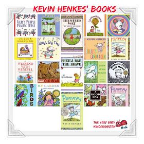 The Very Busy Kindergarten: Author of the Month -- The Best Kevin Henkes ideas Author Study Preschool, Preschool Author Study, Kevin Henkes Activities Preschool, Kindergarten Author Studies, Chapter Books For Kindergarten, Read Aloud Chapter Books Kindergarten, Read Aloud Chapter Books For Preschool, Author Study Kindergarten, Kevin Henkes Author Study First Grade