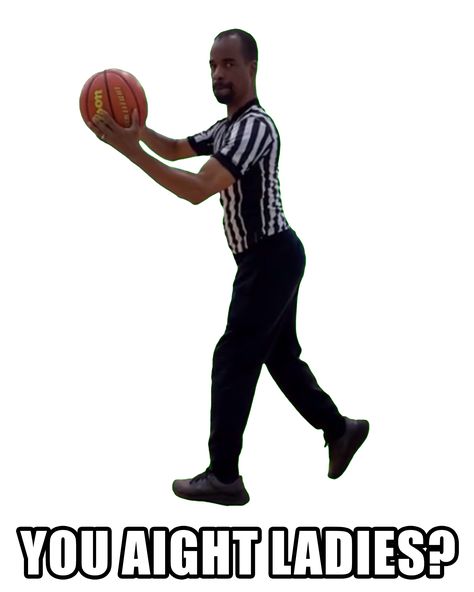 Referee catching a basketball meme Basketball Funny Photos, Basketball Memes Funny, Basketball Jokes, Funny Basketball Pictures, Basketball Referee, Basketball Poses, Funny Basketball Memes, Basketball Things, Referee Costume