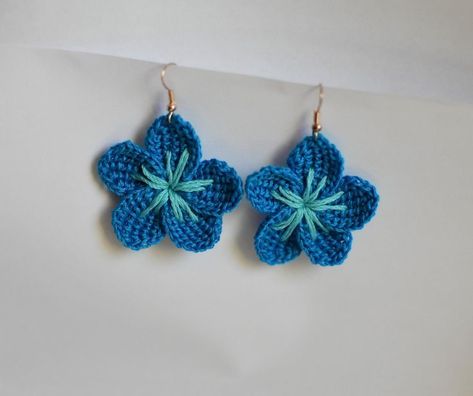 Knitted Earrings, Cotton Earrings, Cottagecore Crochet, Earrings Crochet, Bracelet Crochet, Crochet Rings, Crochet Tutorial Pattern, Diy Jewelry Tutorials, Crochet Jewelry Patterns