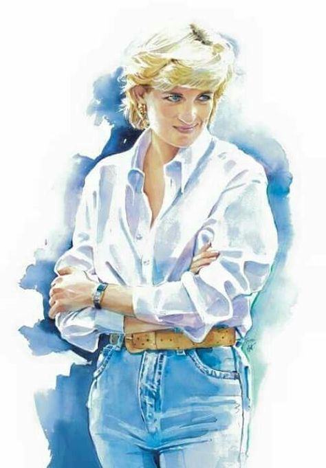 A Princess Diana drawing. Prințesa Diana, Putri Diana, Princess Diana Fashion, Princess Diana Photos, Princess Diana Family, Princess Diana Pictures, Princes Diana, Diana Fashion, Lady Diana Spencer