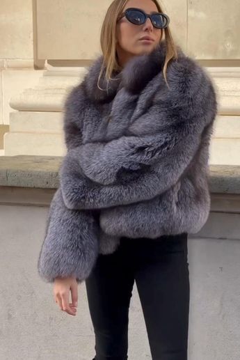 The Silvia Silver Fur Coat delivers both timeless style and on-trend appeal. Its luxurious natural fox fur and versatile design make it perfect for channeling Scandi-chic, après-ski vibes, or a touch of mob-wife glamour.  Expect compliments and confidence with every wear. Scandi Chic, Mob Wives, Fur Coats Women, Fox Fur Coat, Seasonal Fashion, Fox Fur, Jet Set, Coats Jackets Women, Timeless Style