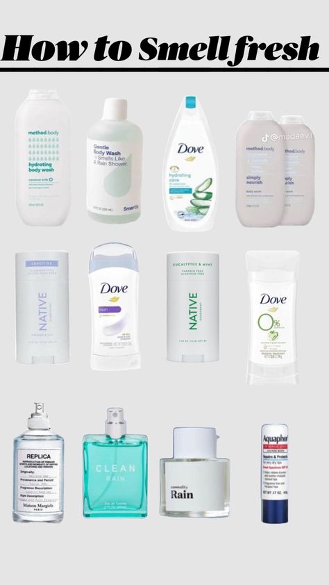 How to smell fresh 🧼#freshscent #pintrestinspo #fyppppp #bodycareroutine #bodycare Best Smelling Body Wash, Baking Soda Coconut Oil, Deodorant For Men, Native Deodorant, Gross Things, Fresh Perfume, Fragrances Perfume Woman, Body Hygiene, Eucalyptus Mint