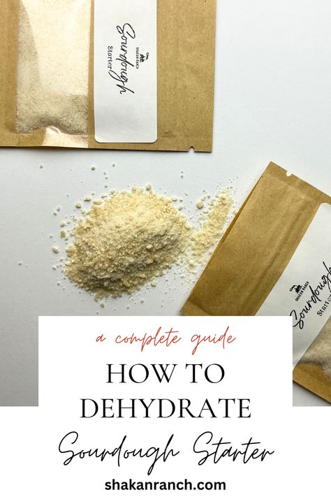 Dehydrating your sourdough starter can be a convenient way to store it for longer periods or to share it with others. You can store dehydrated sourdough starter for years! Learn how to dehydrate you sourdough starter with no special equipment. Dehydrating Sourdough Starter In A Dehydrator, How To Use Dehydrated Sourdough Starter, Ways To Use Sourdough Starter, Rehydrating Sourdough Starter, Rehydrate Sourdough Starter, Dehydrating Sourdough Starter, How To Dehydrate Sourdough Starter, Dehydrated Sourdough Starter, Dehydrate Sourdough Starter