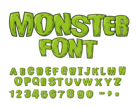 Monster font. Green scary letters. Vector alphabet. Live Abc #Sponsored , #SPONSORED, #AD, #Green, #Monster, #Live, #scary Slogan Design Ideas Fonts Alphabet, Monster Font, Vector Alphabet, Teacher Name Signs, Typography Alphabet, Beautiful Lettering, Letter Vector, Hand Lettering Alphabet, Lettering Alphabet Fonts