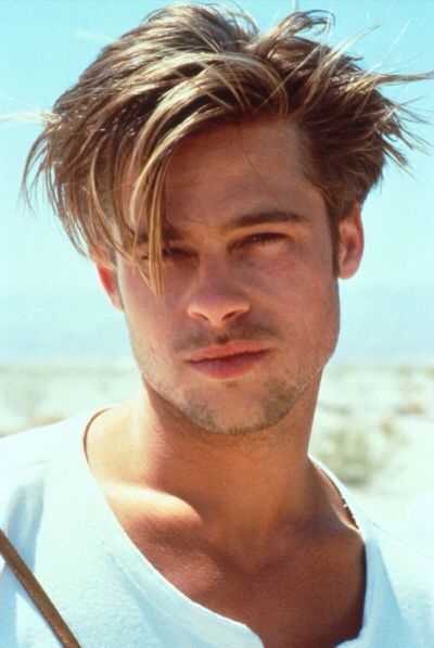 Mens 90s Hairstyles, Hairstyles In The 90s, Brad Pitt Hair, 90s Hairstyles Men, Mens Haircuts Medium, Male Hairstyles, Men 90s, Brad And Angelina, Popular Mens Hairstyles