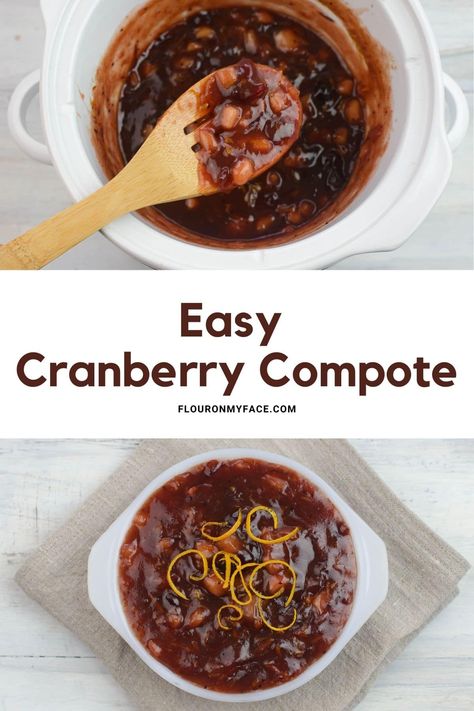 How to make apple cranberry orange compote. Orange Compote, Top Flour, Christmas Side Dish Recipes, Cranberry Compote, Canned Cranberries, Food Reference, Progressive Dinner, Compote Recipe, Christmas Side Dishes