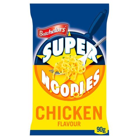 Super Noodles in a tasty Chicken flavour sauce.  4 min cook.  Serves 1 as a great snack. Serves 2 as part of a main meal.Have you tried... Our Super Tasty Super Noodles in a PotBatchelors Super Noodles Chicken FlavourSuper tastyyy, Ready in 4 MinutesThe Nation's Favourite††The Nation's Favourite Noodle block based on IRI All Outlets Unit Sales 52 w/e 17/10/2020, UK, Savoury Noodle Blocks Super Noodles, Noodles Chicken, Monosodium Glutamate, Southern Fried Chicken, Ground Turmeric, Flavor Enhancers, Mouth Watering Food, Online Grocery Shopping, Chicken Flavors