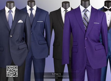 Navy, Blue, Black, Purple Suits for Men. https://vincisuits.com/stores/ Purple And Blue Suit, Tailored Purple Three-piece Suit For Formal Occasions, Fitted Elegant Purple Three-piece Suit, Luxury Blue Three-piece Suit With Single Button, Luxury Blue Single-button Three-piece Suit, Purple Suits, Classic Suit, Significant Other, Mens Suits