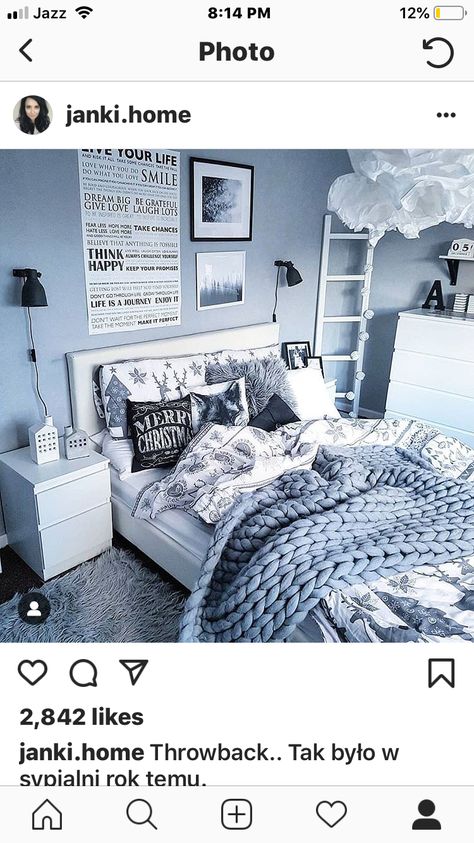 Grayish Blue Room Ideas, Black White And Light Blue Bedroom, Blue Bedroom Teenage Girl, Blue Room Accessories, Light Blue Room Ideas Bedroom, Light Blue Aesthetic Bedroom Ideas, Blue Bedroom Ideas For Teens, Blue Teenage Girl Bedroom Ideas, Baby Blue Room Aesthetic