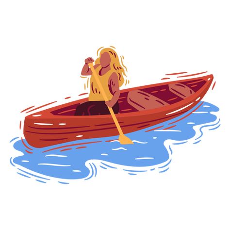 Kayaking Illustration, Water Activity, Vector Artwork, Water Activities, 2024 Vision, Create T Shirt, Design Ad, Vector Stock, Png Design