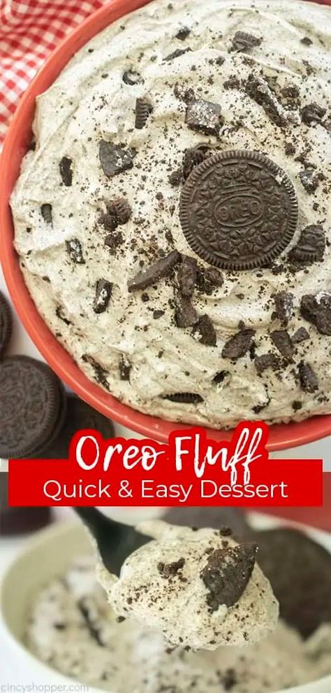 Oreo Salad, Creamsicle Salad, Pudding Fluff, Oreo Fluff Dessert, Oreo Mousse, Cookie Salad, Sweet Bars, Baking Therapy, Oreo Fluff