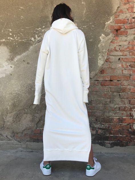 Long Sleeve Knit Maxi Dress, Long Hoodie Dress, Long Sweatshirt Dress, String Pocket, Hoodie Sweatshirt Dress, Dress Elegant Long, Hooded Sweatshirt Dress, Loose Clothing, Autumn Casual