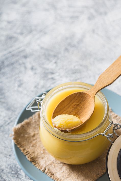 Ghee vs. Butter: which is better? Is Ghee healthier than butter? How is Ghee made? Is it Healthy? How To Cook with Ghee? Ghee is Dairy-Free. Elizabeth Rider Recipes With Ghee, Cooking With Ghee, Ghee Benefits, Ghee Recipe, Making Ghee, Ghee Butter, Fresh Meat, Clarified Butter, Cooking Ingredients