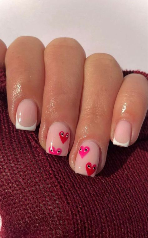 Short Acrylic Nails Designs Summer 2023, Cute Nails Biab, Cute Short Gel Nails Summer 2023, Short Summer Nail Designs 2023, Cute Short Square Acrylic Nails Designs Simple, Biab Nail Inspo Short, Short Gel Nail Designs Holiday, Biab Builder Gel Nails, Biab Nail Art Designs