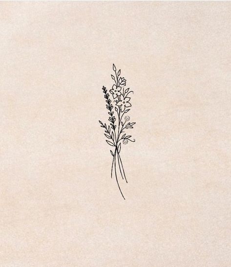 To The Ends Of The Earth Tattoo, Aesthetic Tatoos Woman, Simple Tattoo Women, Unique Small Tattoo With Meaning, Boho Flower Tattoo, Simplistic Flower Tattoo, Botanical Tattoo Minimalist, Simple Wildflower Tattoo, Small Wildflower Tattoo