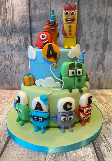 Alphablocks Birthday Party, Alphablocks Cake, Numberblock Cake, Numberblocks Birthday Cake, Number Blocks Cake, Number Block Party, Number Blocks Birthday Party, Numberblocks Birthday Party, Number Jacks