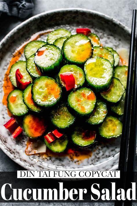 din tai fung cucumber salad recipe - Bing Thai Cucumber, Thai Cucumber Salad, Vegetarian Appetizer, Marinated Cucumbers, Asian Cucumber Salad, Cucumber Salad Recipe, Din Tai Fung, Constant Headaches, Vinegar Uses