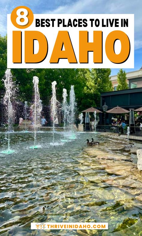 Dreaming of living in Idaho? Discover the best places to live in Idaho with our top picks for amazing locations. From charming small towns to vibrant cities, these spots offer the perfect mix of lifestyle and community. Whether you're looking to move or just curious about the best places in Idaho, check out our guide to find your ideal new home! Living In Idaho, Ideal Community, Caldwell Idaho, Moving To Idaho, Amazing Locations, Explore Idaho, Idaho City, Visit Idaho, Idaho Travel