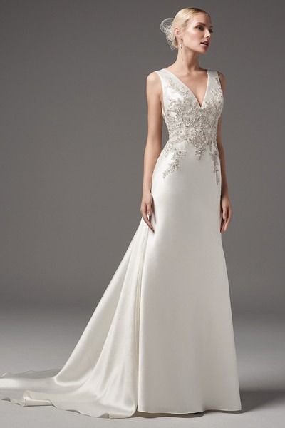 Sheath Bridal Gown, Sottero And Midgley Wedding Dresses, Sottero And Midgley, Floor Length Wedding Dress, Maggie Sottero Wedding Dresses, Wedding Dress Pictures, Stunning Wedding Dresses, Wedding Dresses Photos, Designer Wedding