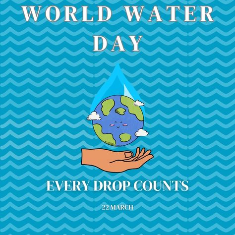 #worldwaterday "In every drop of water, there is a story of survival. Let's ensure those stories thrive. 💧🌱 Let's safeguard our most precious resource and secure a brighter future for all. . . . . . #post #postoftheday #poster #posterdesign #posterart #posters #water #worldwaterday #graphicdesign #graphic #graphics #illustrationartists #illustration #22march #prints #positivethinking #postitfortheaesthetics #postcardsfromtheworld #postapocalyptic #blue #earth #word #world #everydropcounts #... Water Crisis Poster, Water Conservation Poster Schools, Global Water Crisis Poster, One Water Conservation Poster, Taking Care Of Earth Poster, Drop Of Water, World Water Day, Blue Earth, Bright Future