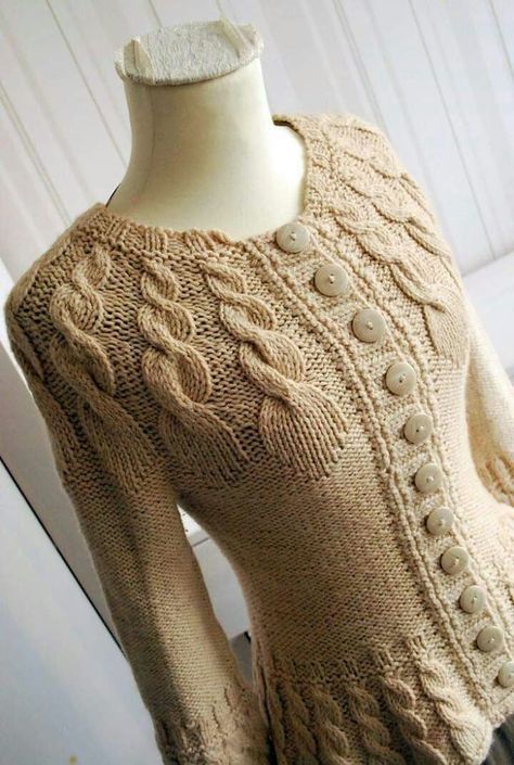 Ladies Tops Patterns, Knit Cardigan Pattern, Knitting Paterns, Crochet Ladies Tops, Cable Cardigan, Lace Knitting Patterns, Quick Knits, Crochet Woman, Crochet Tops