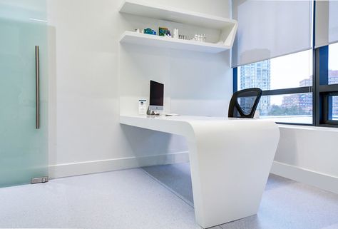 Office Desk L Shape, Doctor Table, Medical Architecture, Desk L Shape, Home Office Standing Desk, Office Standing Desk, Dental Design Interior, Doctor Office Design, Dentist Office Design