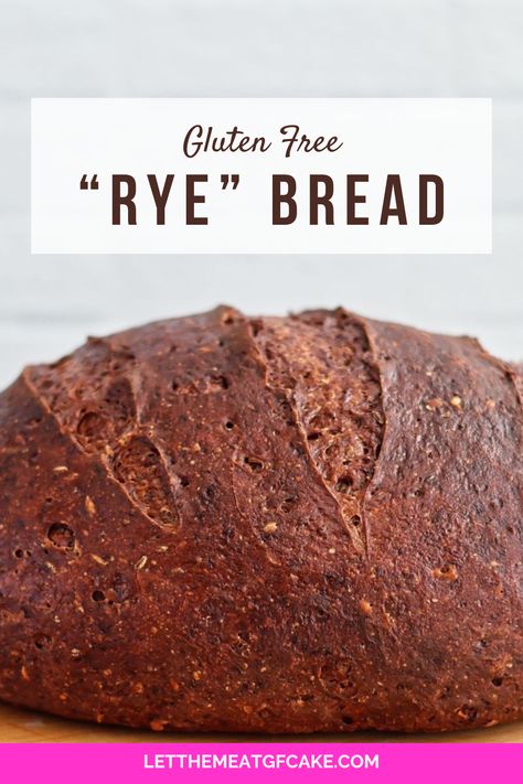 My Gluten Free Rye Bread Recipe is so authentic in both taste and texture that you'll never believe it's made without rye. Gluten Free Rye Bread Recipe, Ankarsrum Recipes, Gluten Free Rye Bread, Rye Bread Recipe, Wheat Free Bread, Gf Cooking, Gluten Free Bread Machine, Pasta Homemade, Best Gluten Free Bread