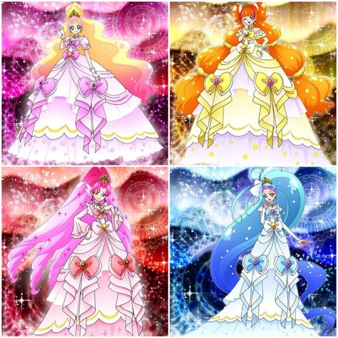 Precure Anime, Go Princess Precure, Princess Precure, Anime Inspiration, Anime Elf, Glitter Force, Beautiful Gowns, Magical Girl, Hatsune Miku