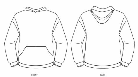 Hoodie Layout, Senior Sweater, Hoodie Outline, Hoodie Design Print, Hoodie Template, Lace Hoodie, Hoodie Drawing, Drop Shoulder Hoodie, Hoodie Jersey