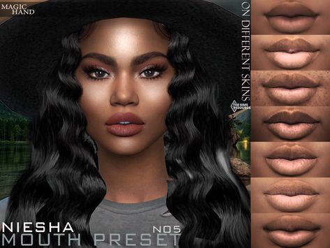 The Sims Resource - Niesha Mouth Preset N05 Sims 4 Cc Patreon Lips Preset, Sims Cc Mouth Preset, Sims Lip Preset Cc, Sims Mouth Presets, Sims4 Cc Lips Preset, Natural Lips Sims 4 Cc, Lips Sims 4 Preset, The Sims 4 Cc Resource Face, Sims 4 Cc Plump Lips