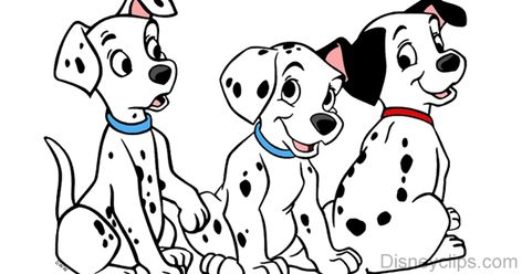 Images of Oddball, Waddlesworth, Rolly, Wizzer, Lucky, Domino and other puppies from Disney's 101 Dalmatians. 101 Dalmatians Characters, Dalmatians Puppies, Disney Lyrics, The 101 Dalmatians, Mickey Mouse Images, Disney Dress Up, Disney Movie Characters, Disney Printables, 101 Dalmations