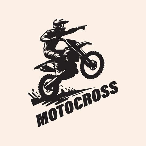 Motocross logo | Premium Vector #Freepik #vector Motocross Logo Design, Motocross Vector, Motocross Logo, Graphic Ideas, Logo Images, Motocross, Premium Vector, Graphic Resources, Shirt Designs