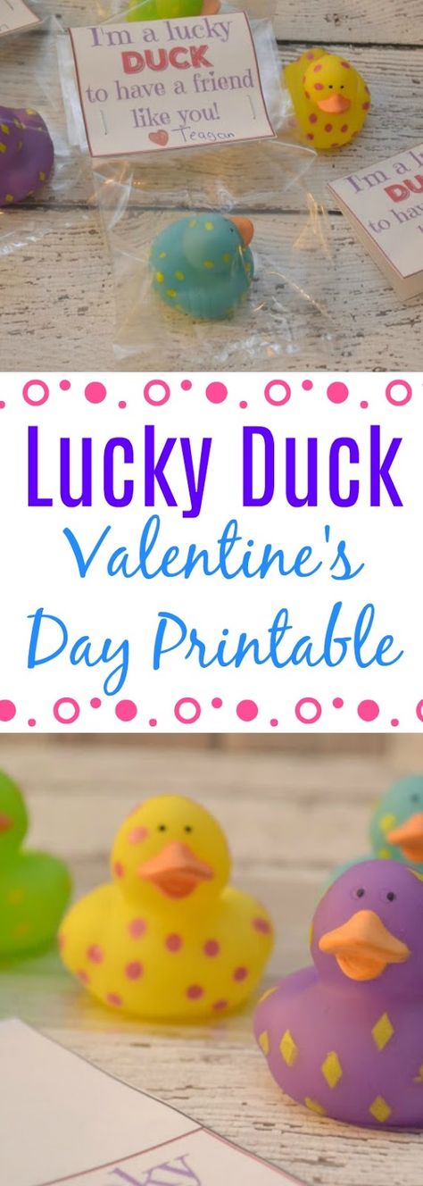 I'm A Lucky DUCK To Have You As My Friend - FREE Valentine's Day Printable, Candy Free Valentine Ideas, I'm a lucky duck valentine, Valentines for babies Valentines For Babies, Lucky Duck Valentine, Duck Valentine, Candy Free Valentines, Valentine Invitations, Valentine Diy, Lucky Duck, Diy Gifts For Friends, Valentines Printables Free